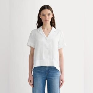 Everlane THE NOTCH SHIRT IN LINEN White size 2